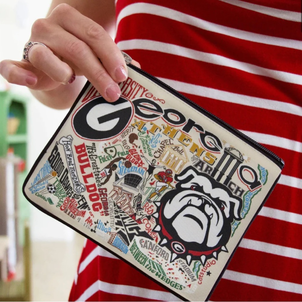 NEW Catstudio UGA Zip Pouch